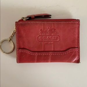 Coach Leather Key Pouch